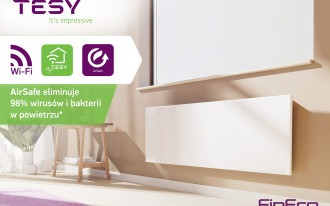 Nowe rozwiązanie grzewcze TESY FinEco Cloud z technologią oczyszczania powietrza AirSafe 