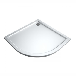 Oltens Superior brodzik półokragły 80x80 cm akrylowy biały 16001000