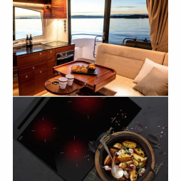 Gazowa płyta ceramiczna „gaz pod szkłem” DynaCook X3 Camper & Yacht series