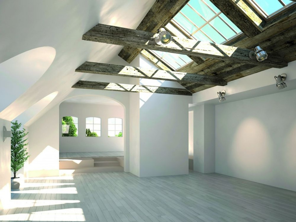 Śnieżnobiały kolor na ścianie z efektem skrzącej się powierzchni