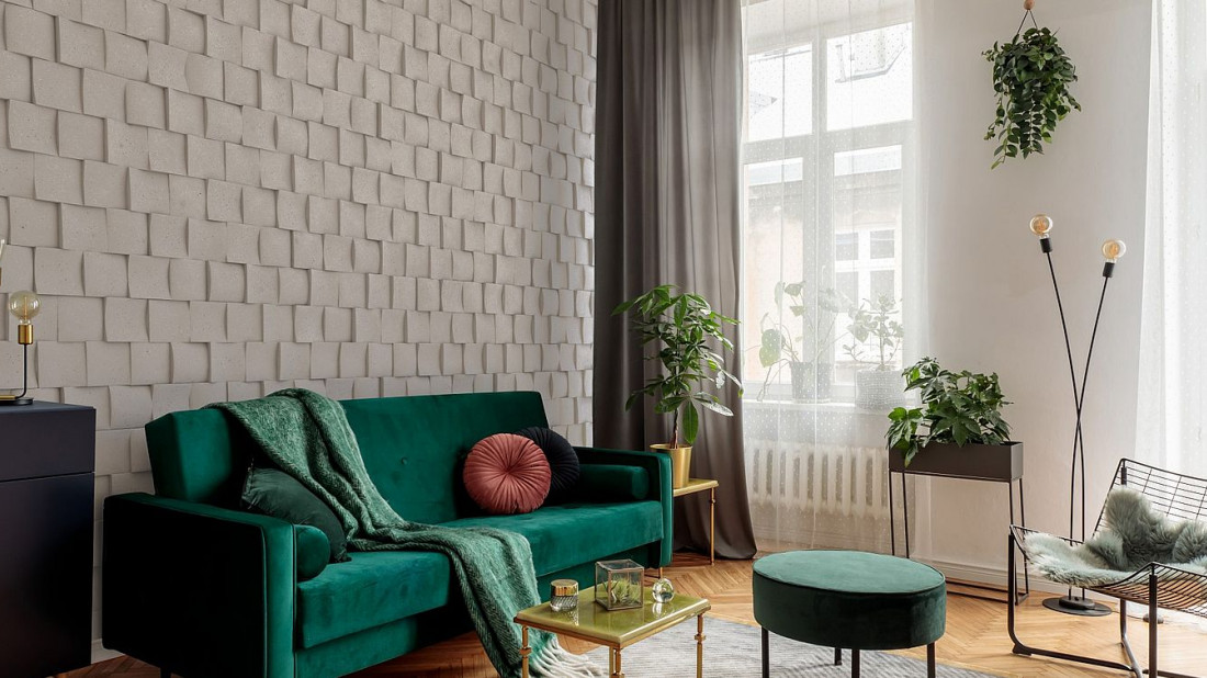 Styl industrialny w domu - biała gładź, surowa cegła i... płytki architektoniczne!