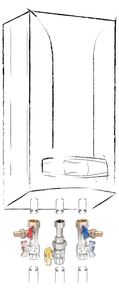 SPIN&ORION SET - zestaw podłączeniowy pod kocioł CO i GAZ