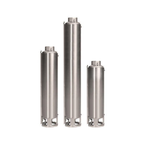 Pompa głębinowa 4 z korpusem zewnętrznym ze stali nierdzewnej i wirnikami pływającymi z Norylu