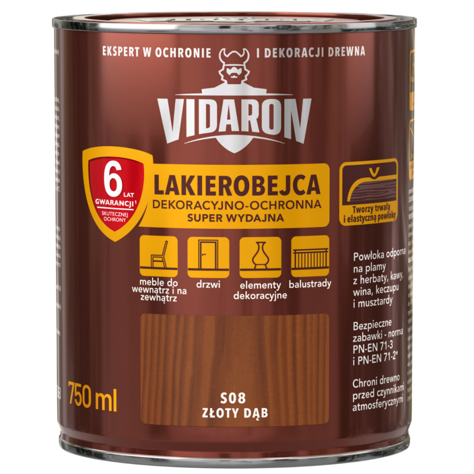 Lakierobejca dekoracyjno-ochronna super wydajna VIDARON