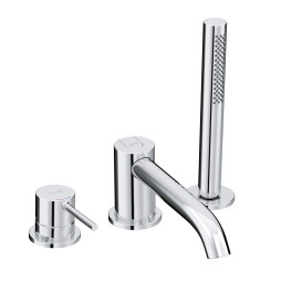 KLUDI BOZZ - jednouchwytowa bateria wannowo-natryskowa, trójotworowa