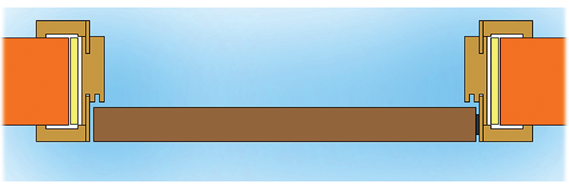 Schemat: Drzwi bezprzylgowe