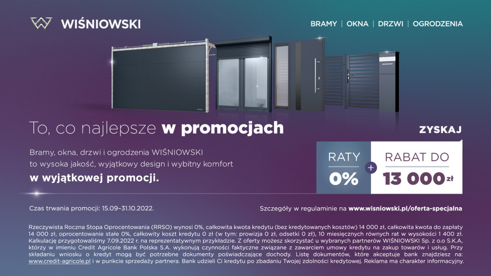 Jesienna oferta specjalna WIŚNIOWSKI