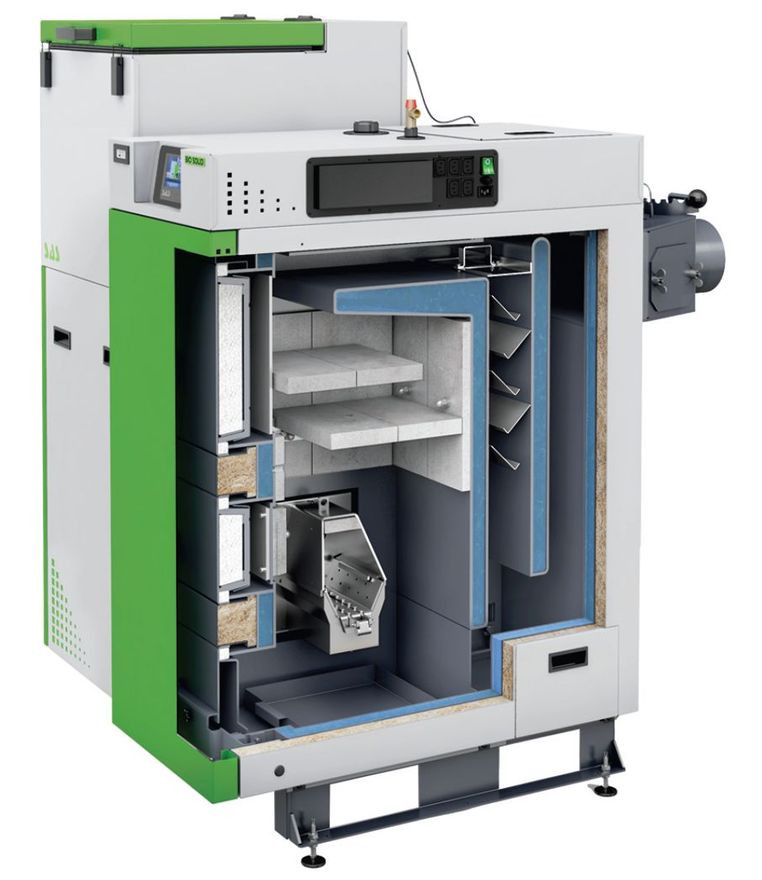 Kocioł z podajnikiem