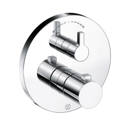 KLUDI NOVA FONTE - Puristic, podtynkowa bateria wannowo-natryskowa z termostatem