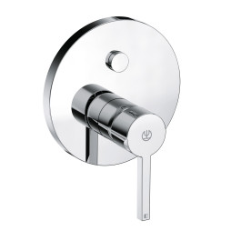 KLUDI NOVA FONTE - Puristic, podtynkowa bateria wannowo-natryskowa PUSH & SWITCH