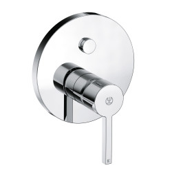 KLUDI NOVA FONTE - Puristic, podtynkowa bateria wannowo-natryskowa PUSH & SWITCH