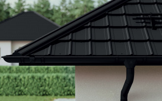 Antracyt w palecie kolorów systemów rynnowych Siba!