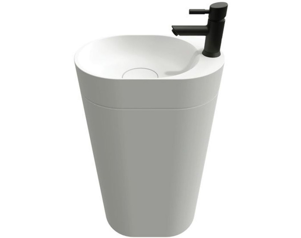 Oryginalna umywalka z tworzyw - wolno stojąca w formie kolumny