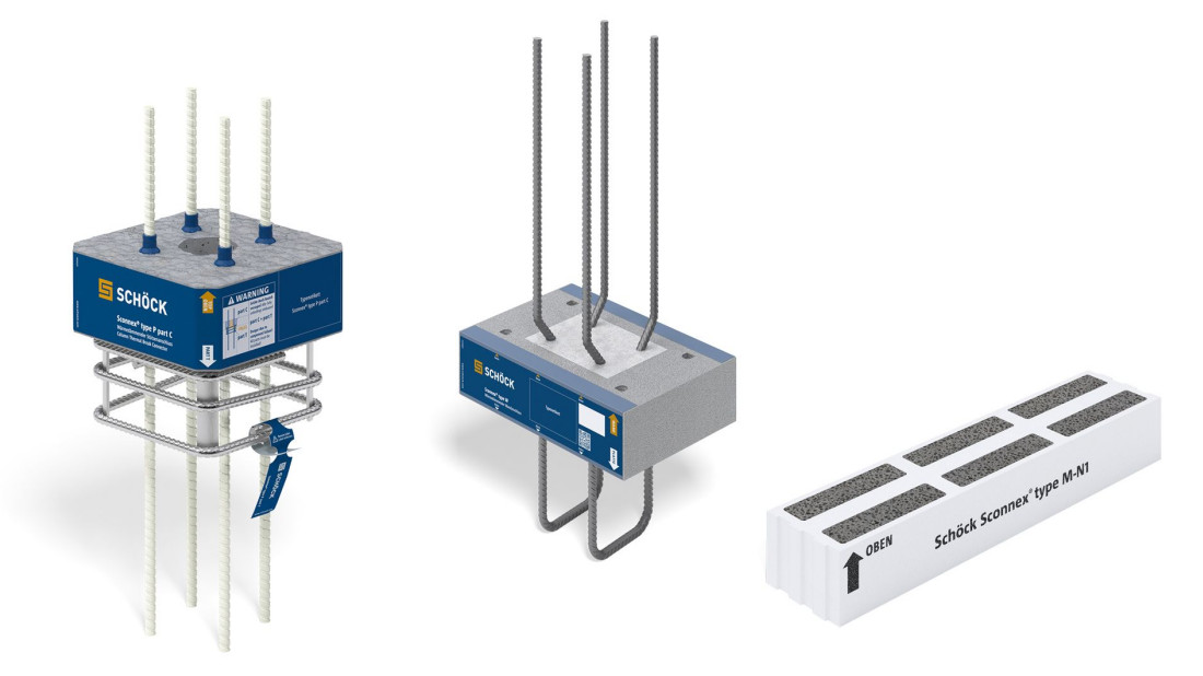 Schöck Sconnex ® - redukcja mostków termicznych w ścianach i słupach