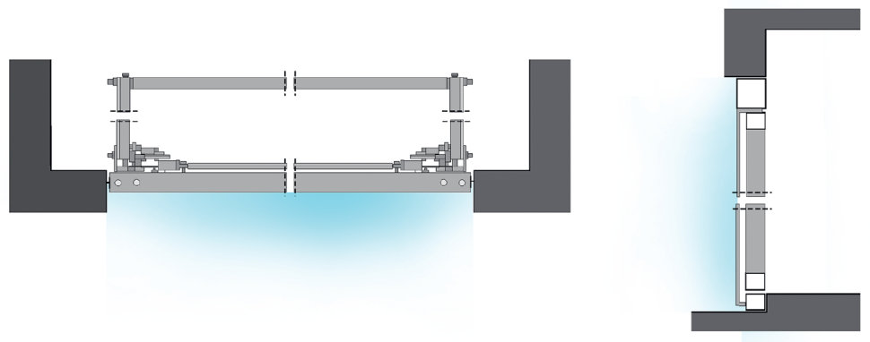 Montaż bramy uchylnej w świetle otworu wjazdowego