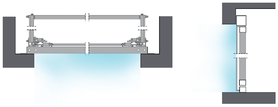 Montaż bramy uchylnej za otworem wjazdowym