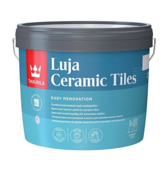 Półmatowa farba do płytek ceramicznych Tikkurila Luja Ceramic Tiles