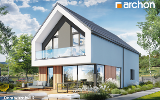 Wyjątkowy dom w stylu nowoczesnej stodoły na wąską działkę