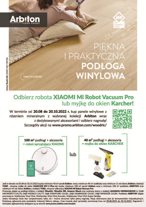 Promocja Arbiton: Kup piękną i praktyczną podłogę i odbierz nagrodę!