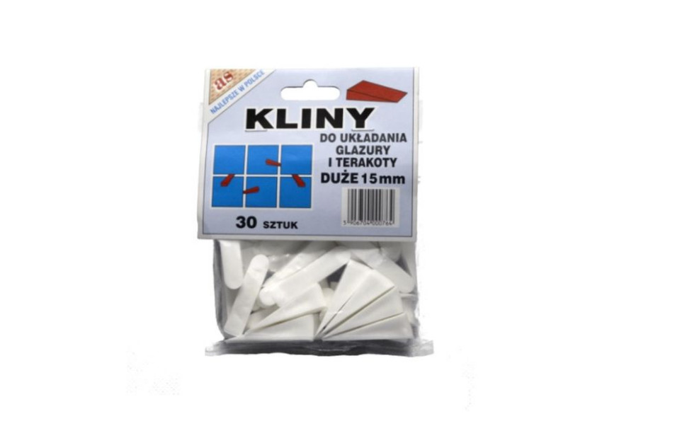 Kliny dostępne są w kolorze białym.