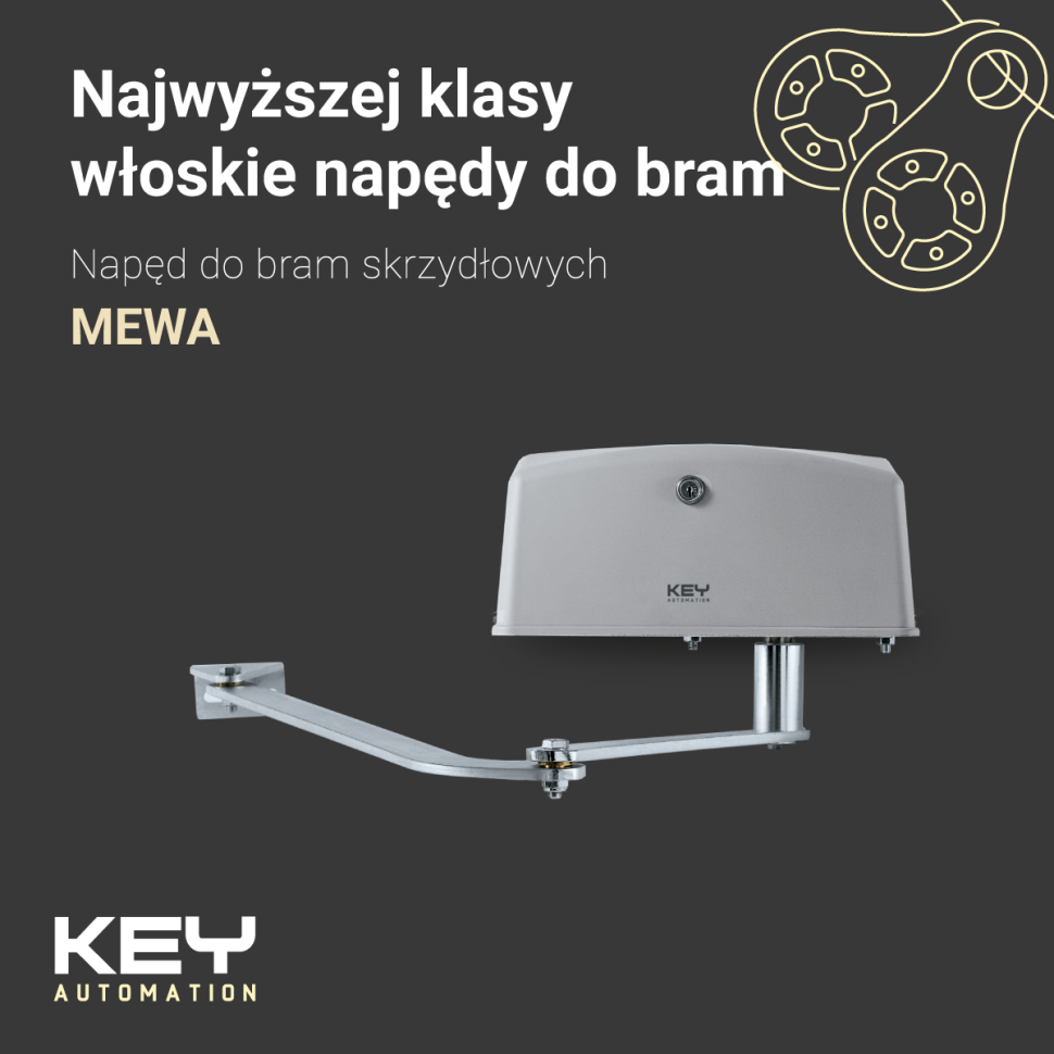 Napęd do bram skrzydłowych MEWA