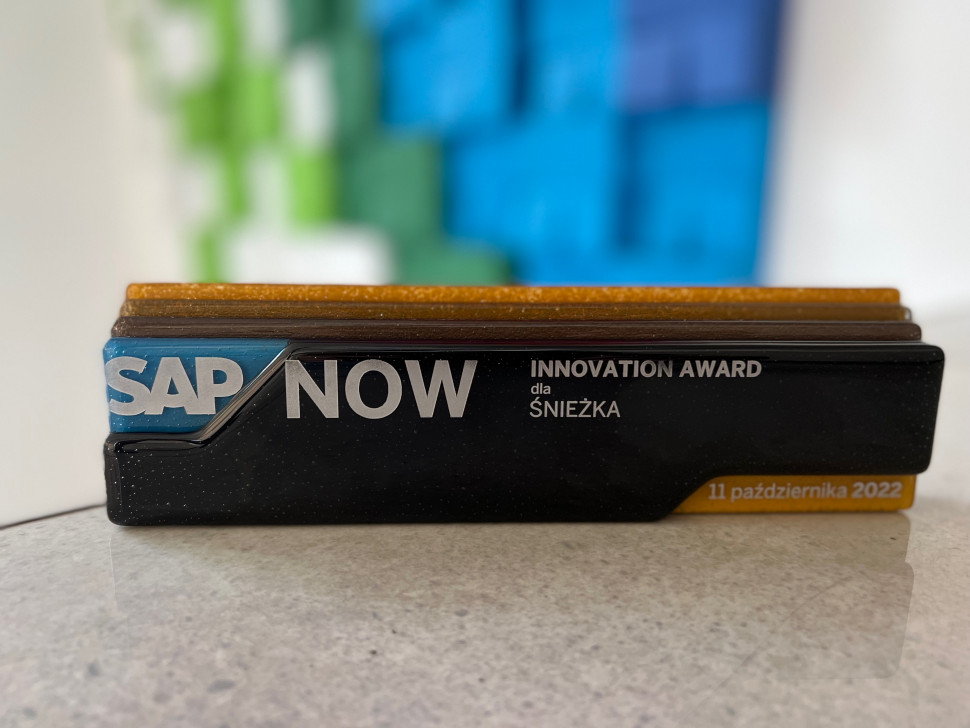 Statuetka SAP Innovation Awards 