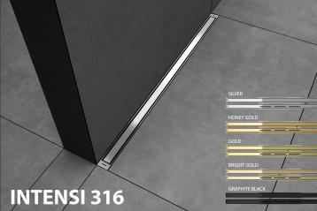 INTENSI 316 DUO - dyskretny odpływ prysznicowy