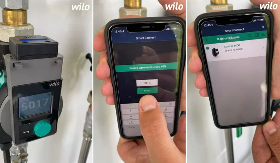 Moduł Bluetooth BT Wilo Smart Connect - cyfrowy dostęp do pompy