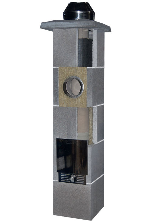 Najważniejszym elementem komina ceramicznego jest ceramiczna rura wewnętrzna