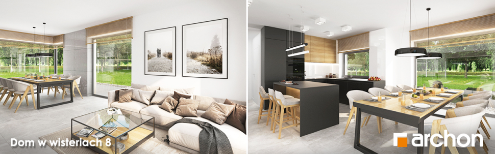 Projekt Dom w wisteriach 8 - wnętrza