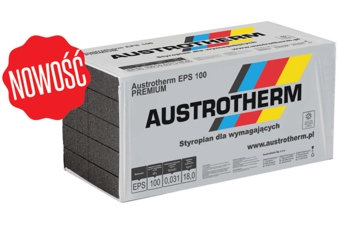 Płyty ze styropianu grafitowego Austrotherm EPS 100 Premium