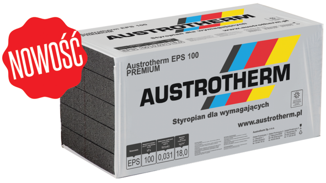 Płyty ze styropianu grafitowego Austrotherm EPS 100 Premium