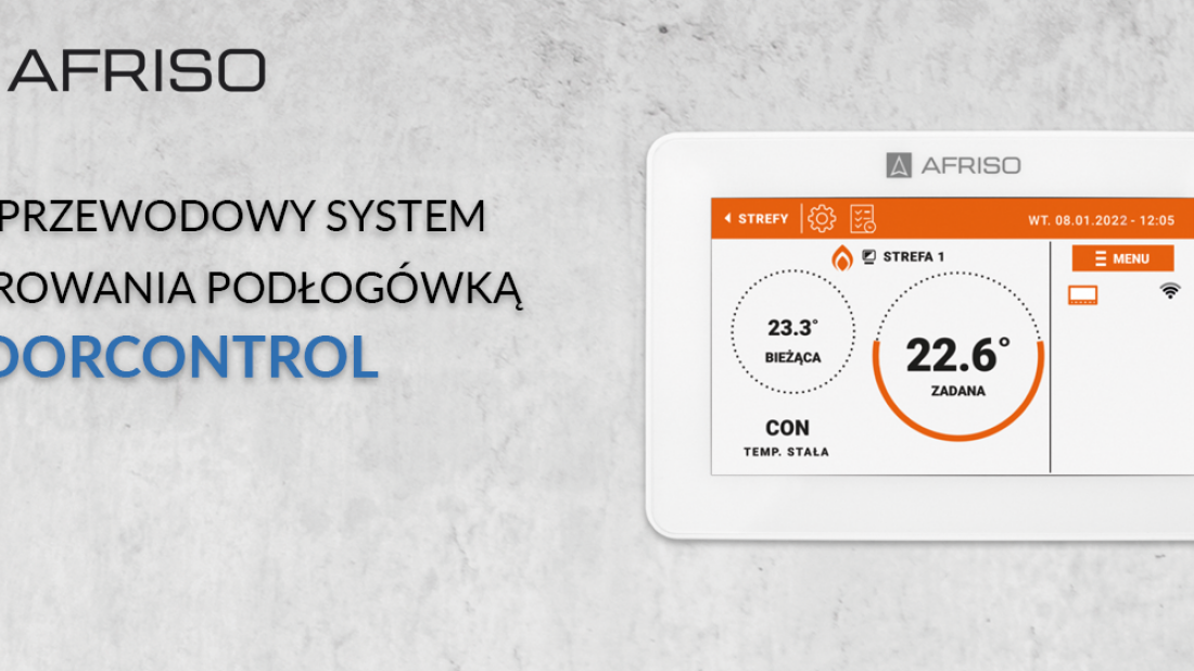 Bezprzewodowy system sterowania ogrzewaniem i chłodzeniem płaszczyznowym FloorControl