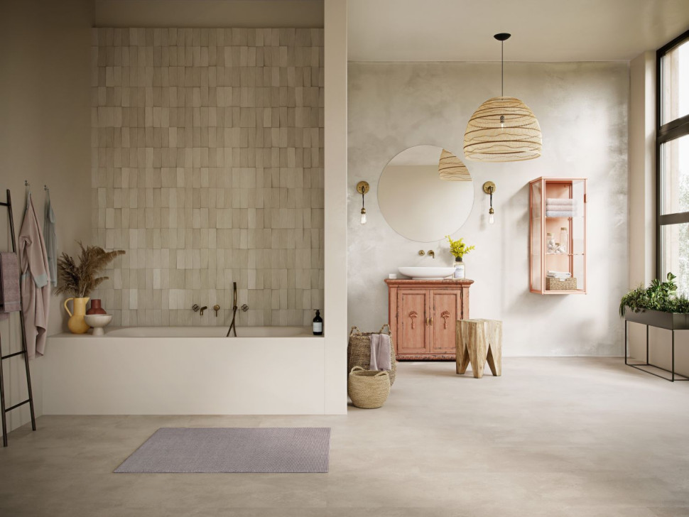 Podłoga Urban Concrete Light w łazience