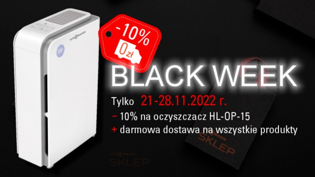 BLACK WEEK w Viessmann - oczyszczacz powietrza HL-OP-15 w promocji -10%