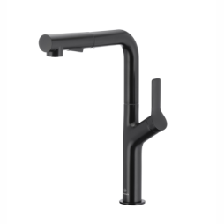 DUERO DESIGN BLACK bateria kuchenna z wyciąganą wylewką