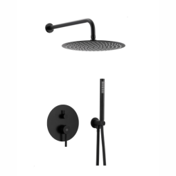 MOZA BLACK zestaw natryskowy podtynkowy z baterią 3 funkcyjną