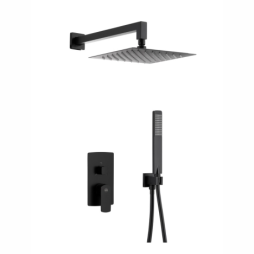 MOKAIT BLACK zestaw natryskowy podtynkowy z baterią 3 funkcyjną