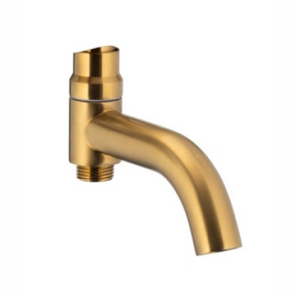 Wylot wannowy do kompletacji z deszczownią MOZA BRUSHED GOLD