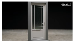 Optima Alu drzwi drewniano-aluminiowe. Co za styl.