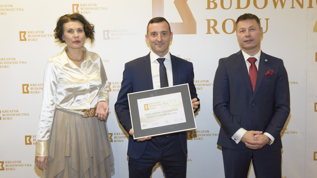 Saint-Gobain Construction Products Polska z wyróżnieniem na Gali Kreator Budownictwa Roku 2022