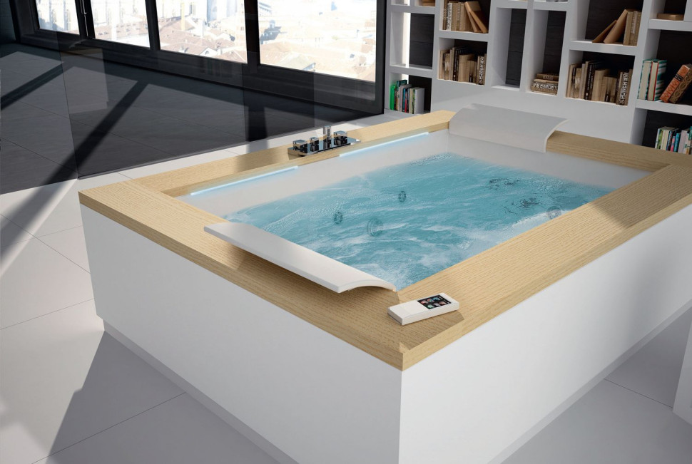 Prostokątna wanna z hydromasażem
