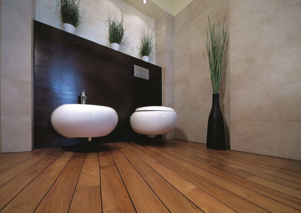 Posadzka w łazience powinna być wykonana z gatunku odpornego na wodę.