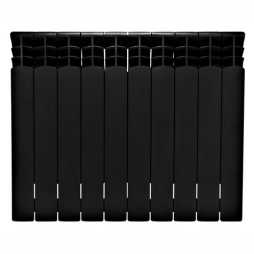 Grzejnik aluminiowy G600F 10-elementowy CZARNY