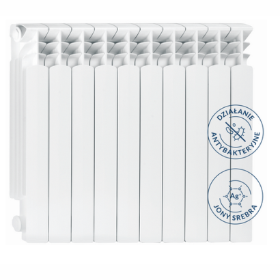 Grzejnik G500F z jonami srebra