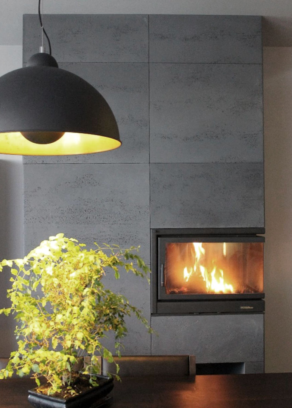 Beton architektoniczny w salonie