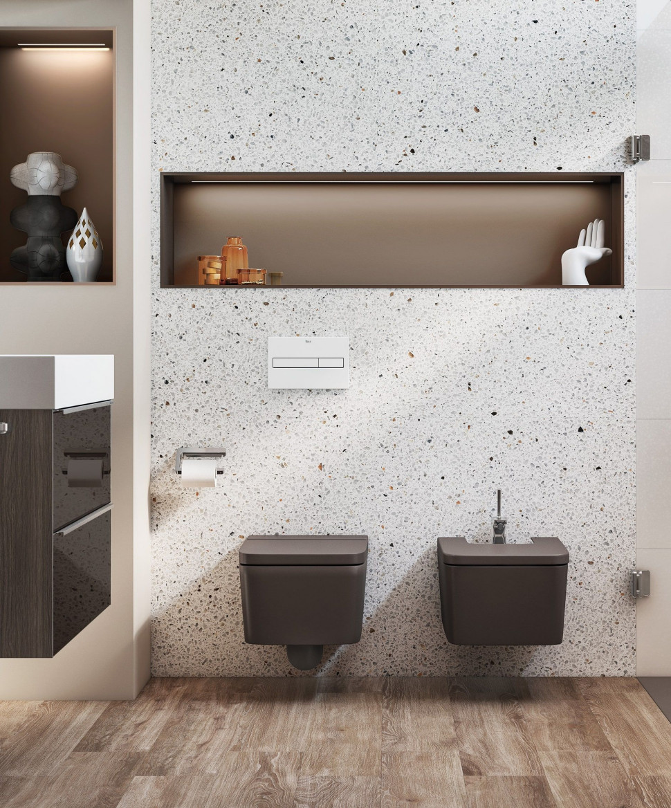 Stelaże w łazience nie zajmują dużo miejsca