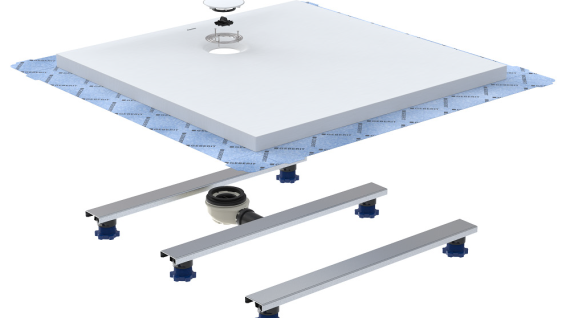 Folia uszczelniająca w brodzikach Geberit Olona została zintegrowana na etapie produkcji