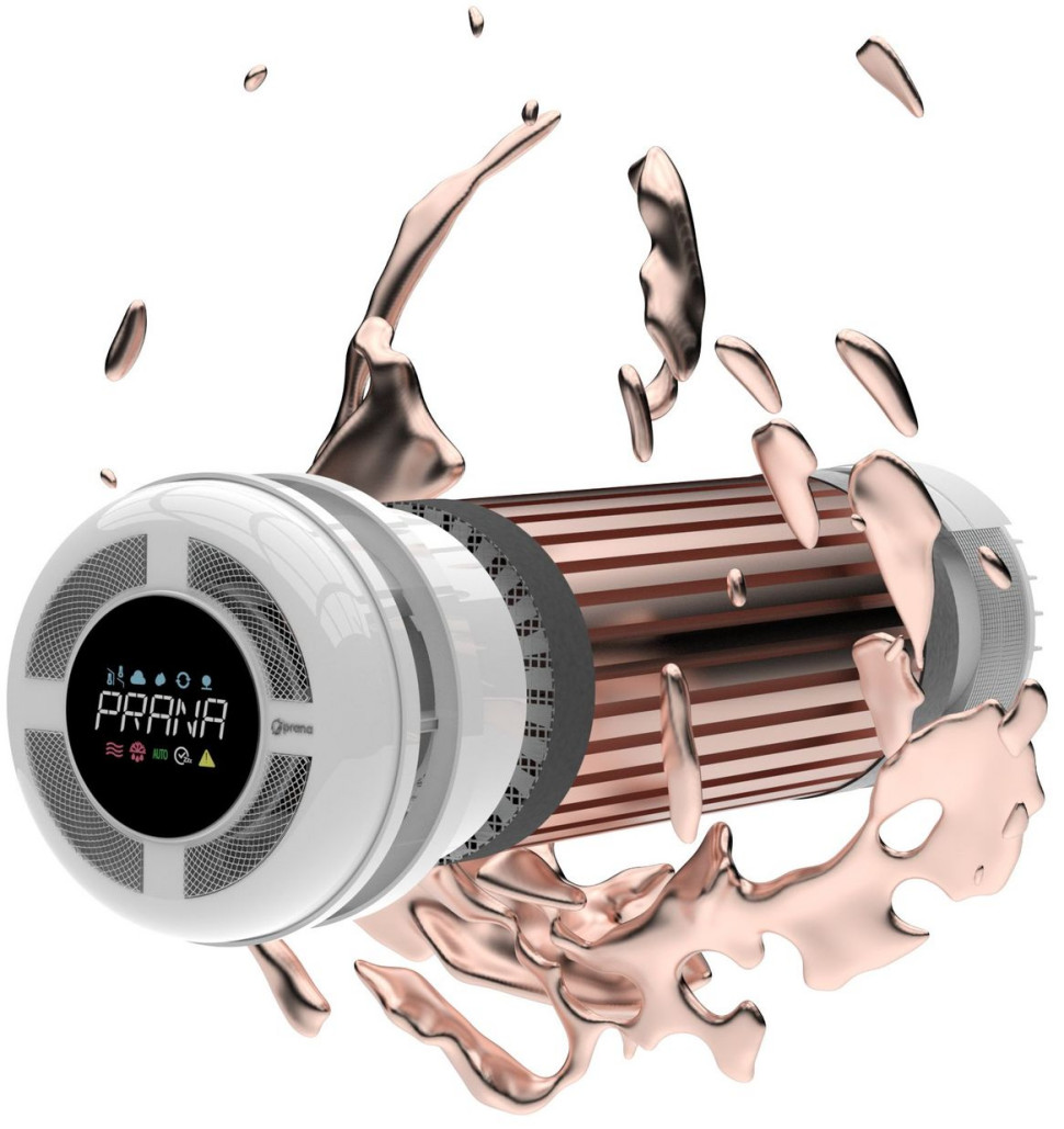 Decentralny rekuperator PRANA z miedzianym wymiennikiem. fot, Ecoventeam