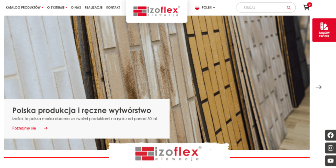 Marka Izoflex zaprezentowała odmienioną wersję strony internetowej!